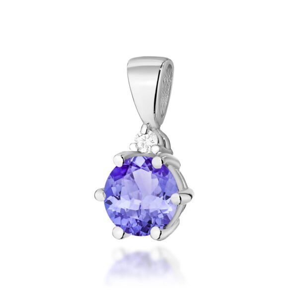 Zawieszka Tanzanit 0,50ct białe złoto