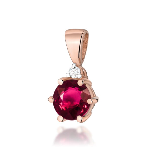 Zawieszka Rubin 0,60ct różowe złoto