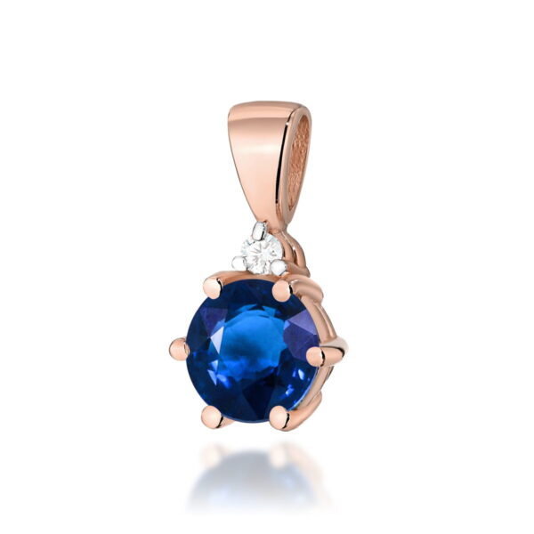 Zawieszka Szafir 0,50ct różowe złoto