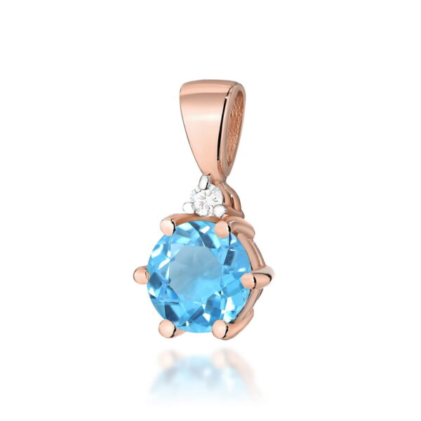 Zawieszka Topaz Swiss 0,50ct różowe złoto