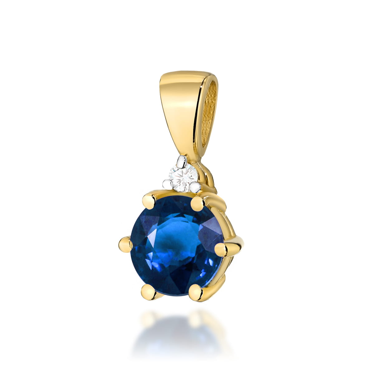 Zawieszka Szafir 0,50ct żółte złoto