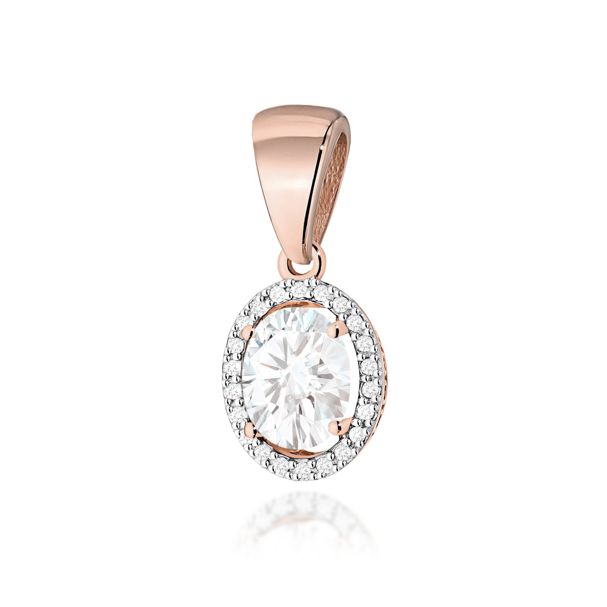 Zawieszka Diament Laboratoryjny 1,90ct różowe złoto