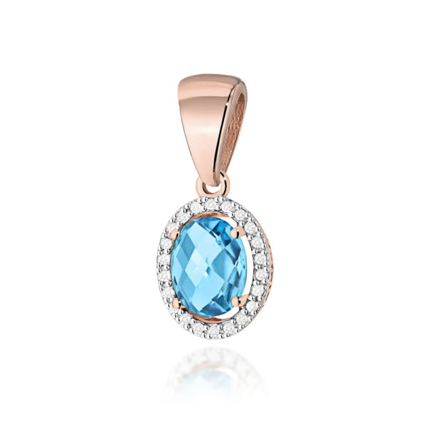 Zawieszka Topaz Swiss 1,70ct różowe złoto