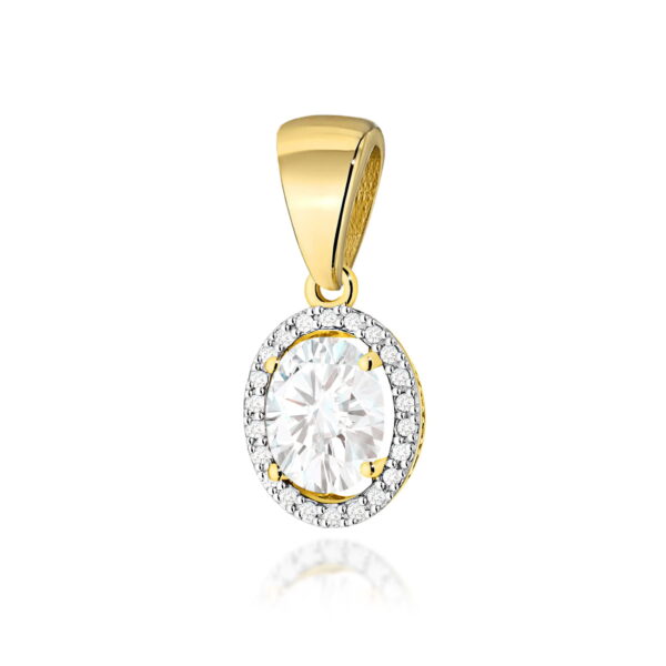 Zawieszka Diament Laboratoryjny 1,90ct żółte złoto