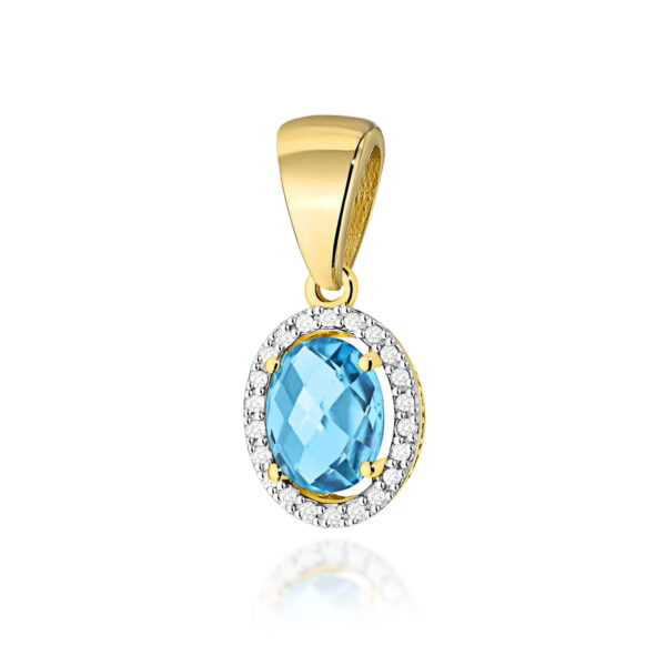 Zawieszka Topaz Swiss 1,70ct żółte złoto