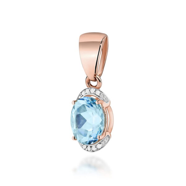 Zawieszka Topaz Swiss 3,00ct różowe złoto