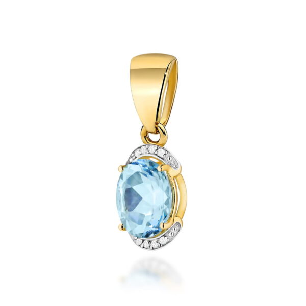 Zawieszka Topaz Swiss 3,00ct żółte złoto