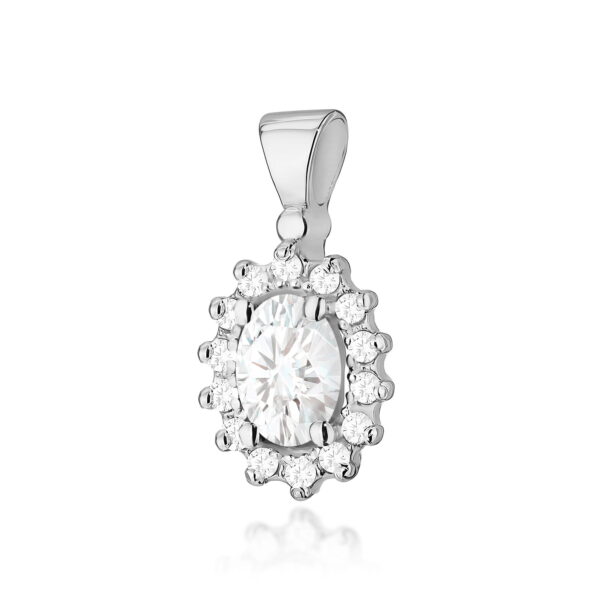 Zawieszka Diament Laboratoryjny 0,40ct białe złoto