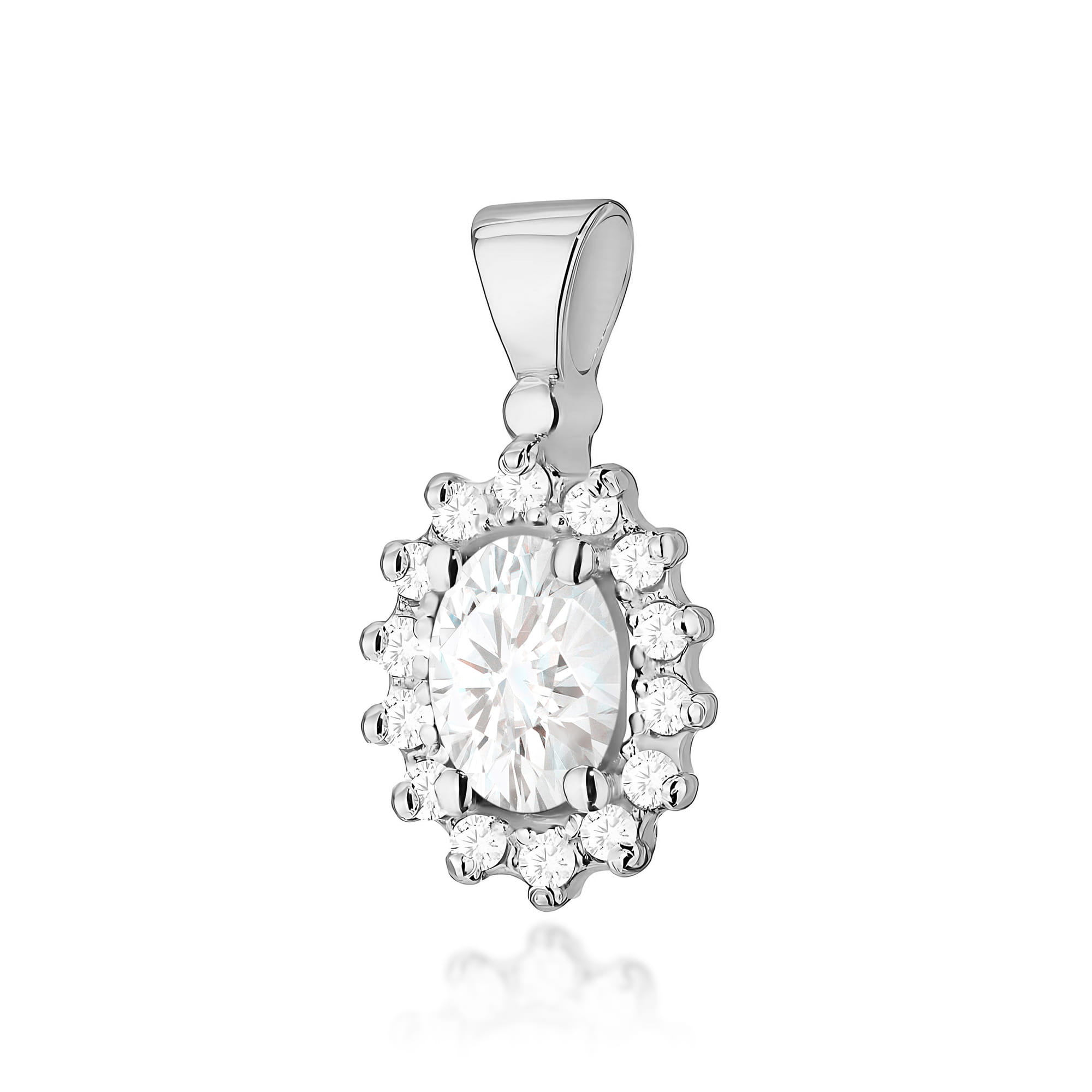 Zawieszka Diament Laboratoryjny 0,40ct białe złoto