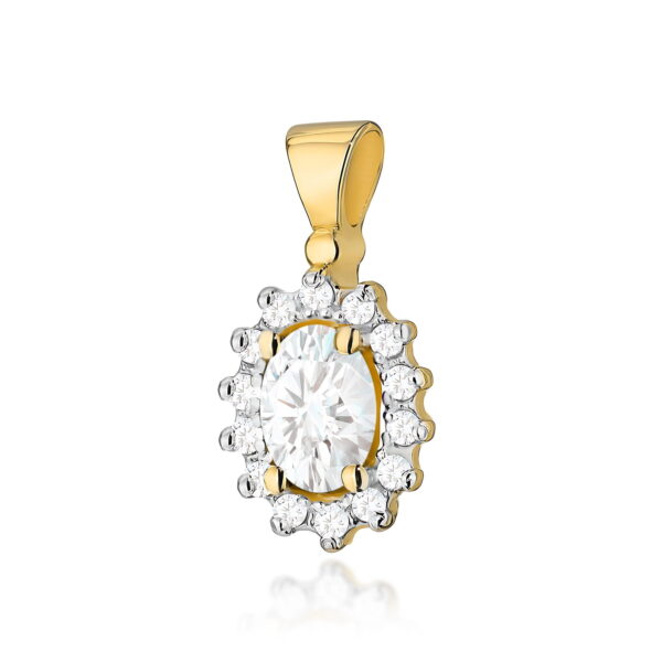 Zawieszka Diament Laboratoryjny 0,40ct żółte złoto
