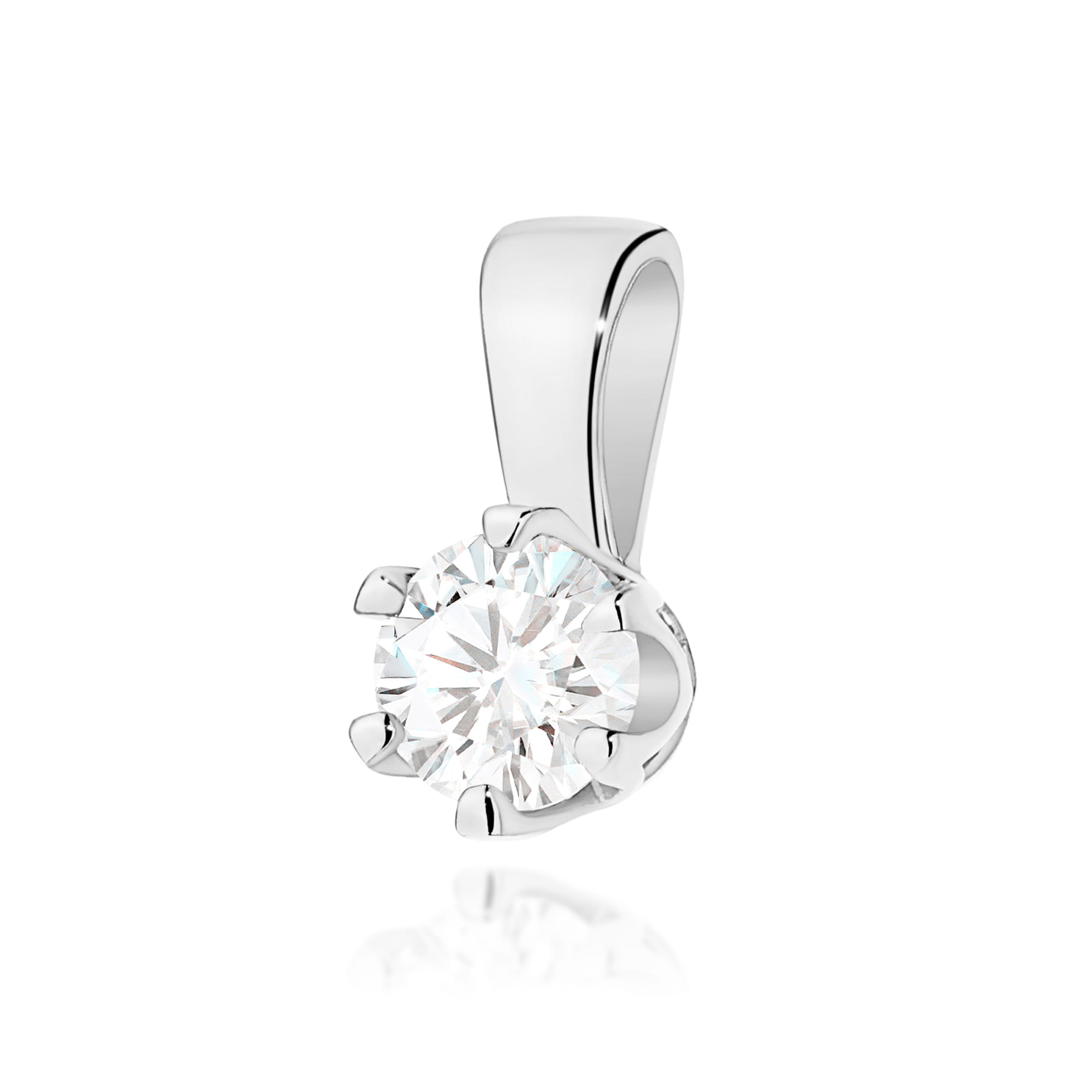Zawieszka Diament Laboratoryjny 0,30ct białe złoto