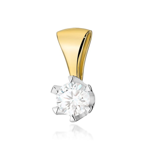Zawieszka Diament 0,70ct żółte złoto