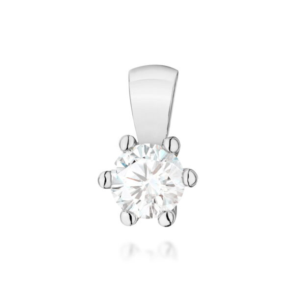 Zawieszka Diament Laboratoryjny 0,30ct białe złoto