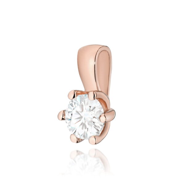 Zawieszka Diament 0,30ct różowe złoto