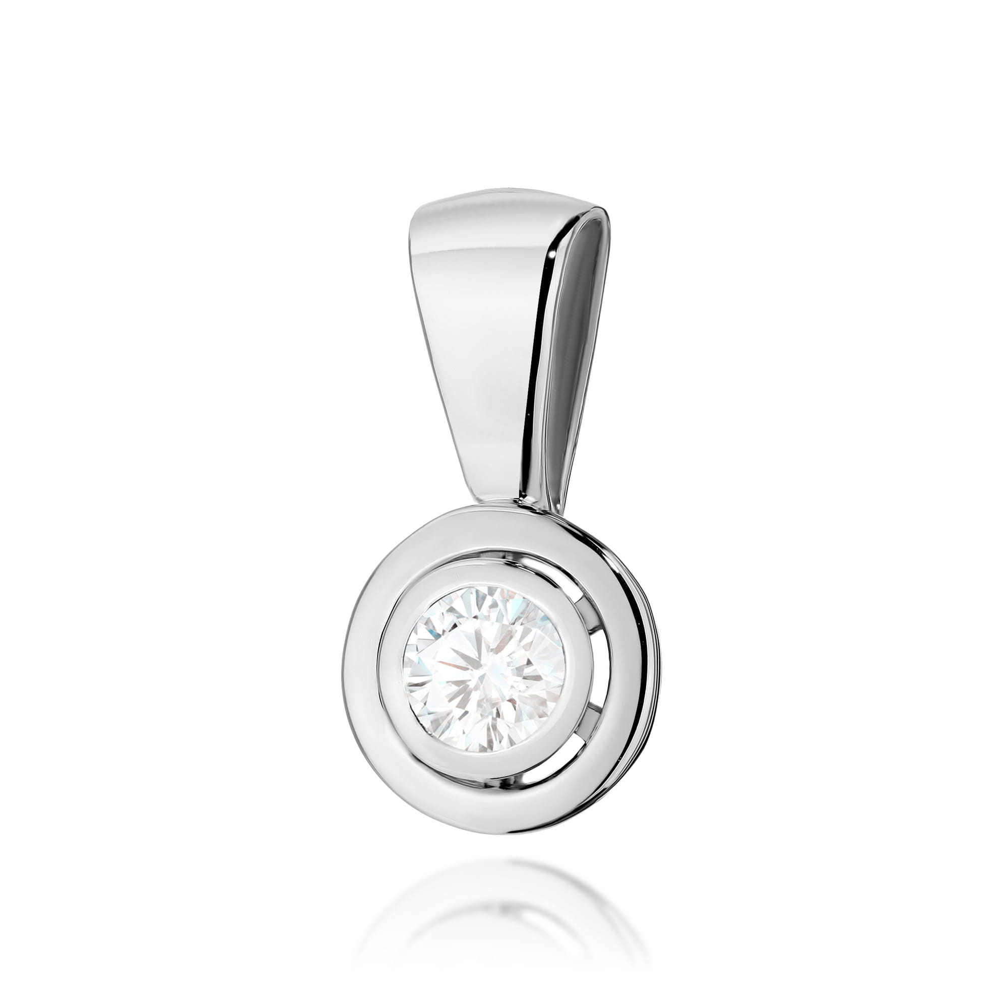 Zawieszka Diament Laboratoryjny 0,20ct białe złoto