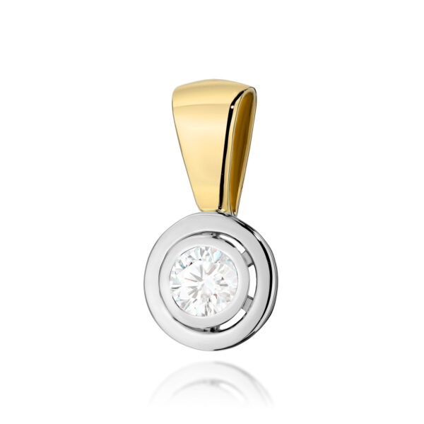 Zawieszka Diament Laboratoryjny 0,20ct żółte złoto