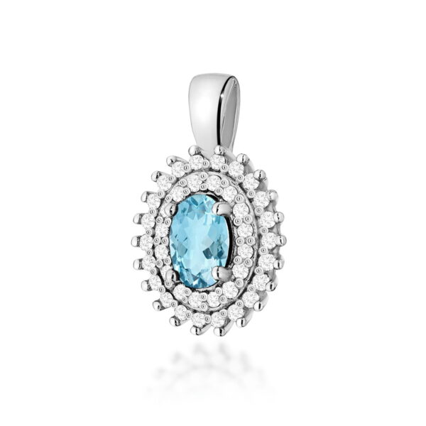 Zawieszka Topaz Swiss 0,50ct białe złoto