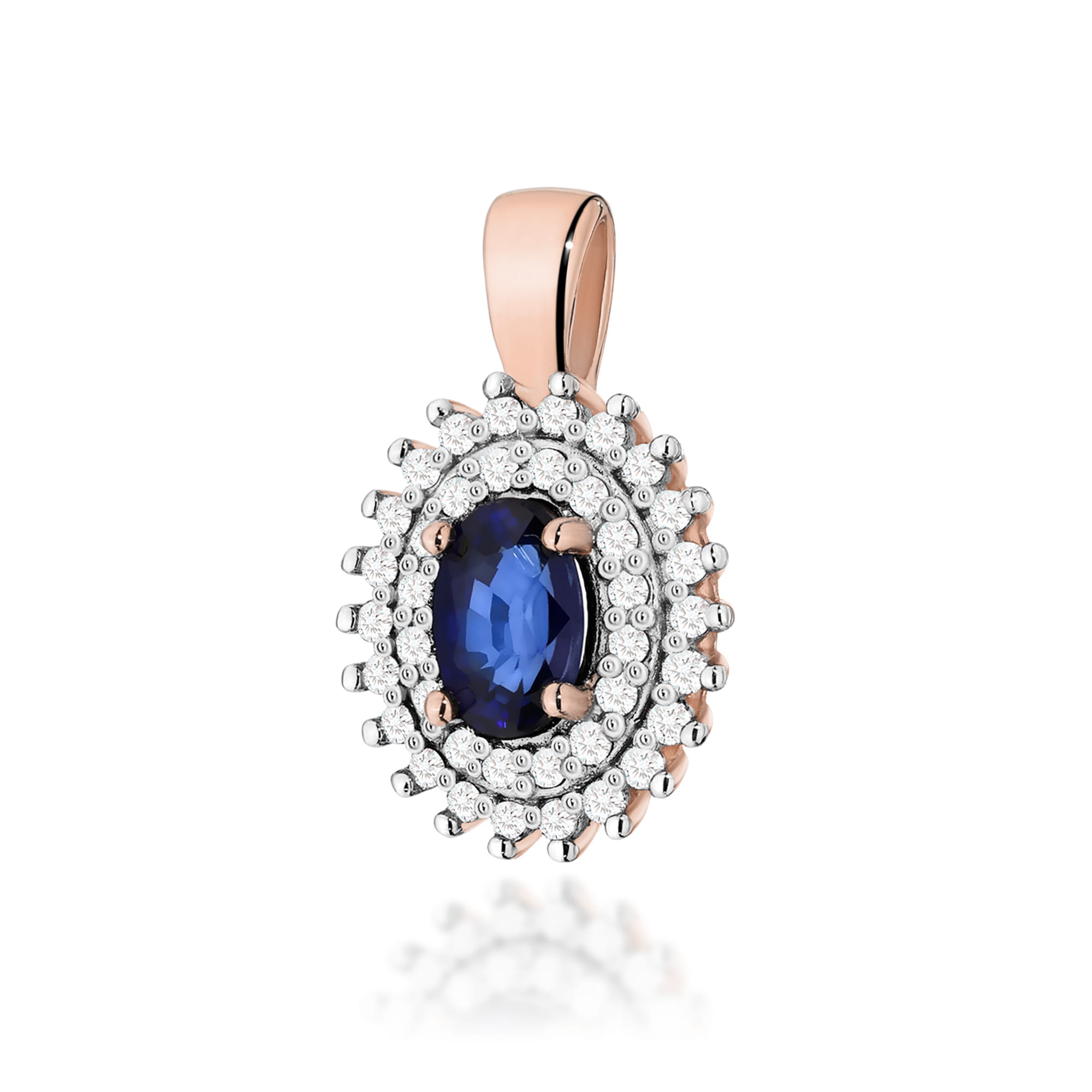 Zawieszka Szafir 0,70ct różowe złoto