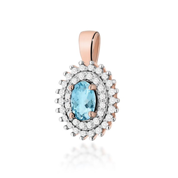 Zawieszka Topaz Swiss 0,50ct różowe złoto