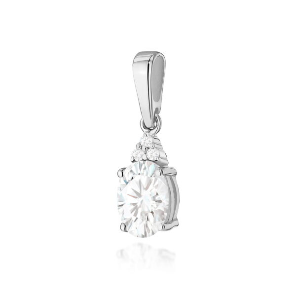 Zawieszka Diament Laboratoryjny 0,70ct białe złoto