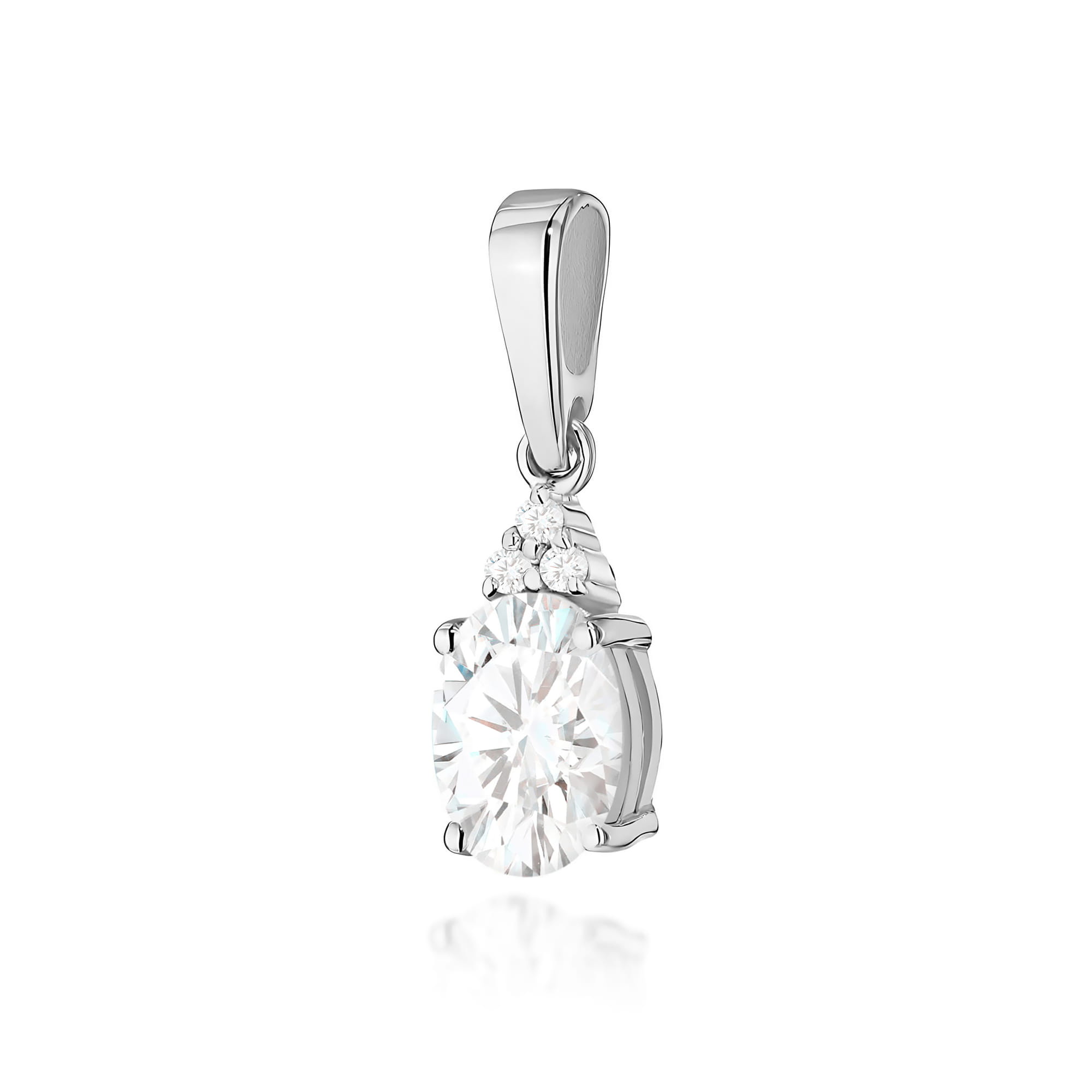 Zawieszka Diament Laboratoryjny 0,70ct białe złoto