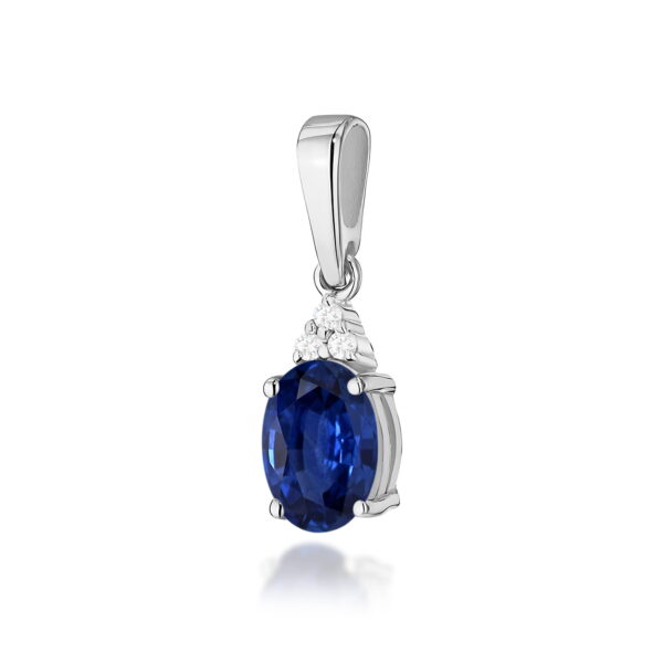 Zawieszka Szafir 0,90ct białe złoto
