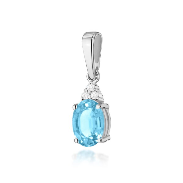 Zawieszka Topaz Swiss 0,90ct białe złoto