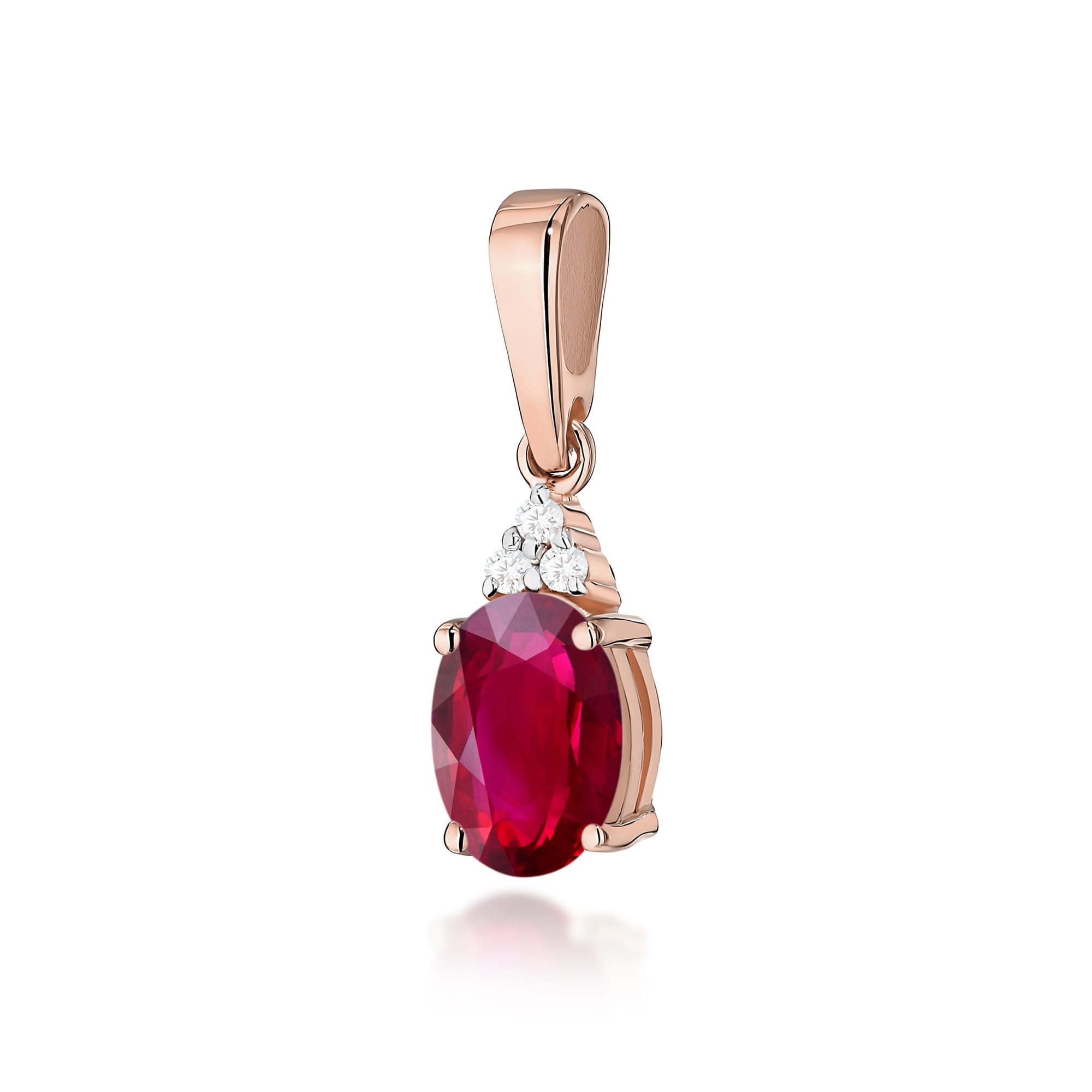 Zawieszka Rubin 1,00ct różowe złoto