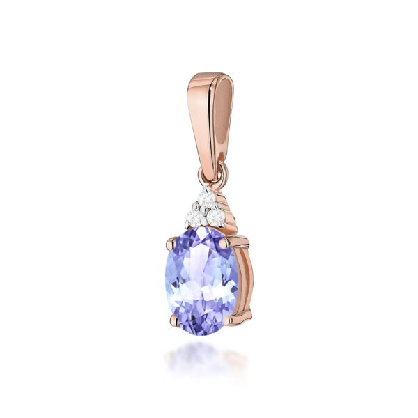 Zawieszka Tanzanit 0,70ct różowe złoto