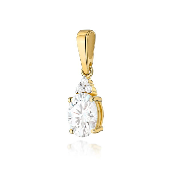 Zawieszka Diament Laboratoryjny 0,70ct żółte złoto
