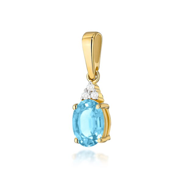 Zawieszka Topaz Swiss 0,90ct żółte złoto