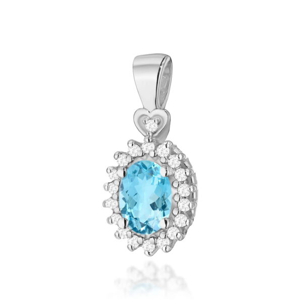 Zawieszka Topaz Swiss 0,50ct białe złoto