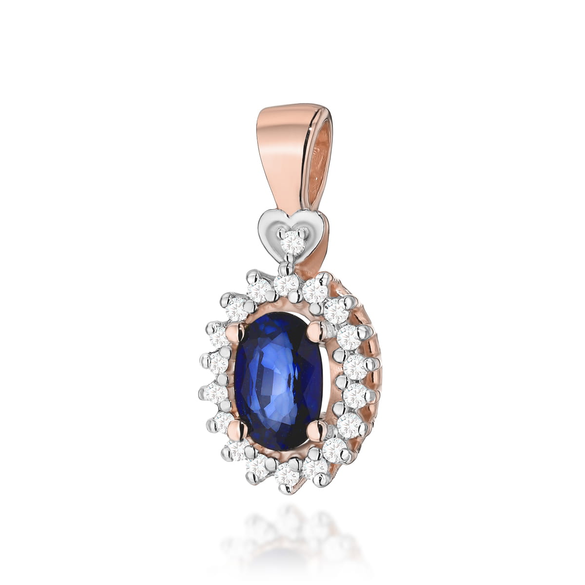 Zawieszka Szafir 0,70ct różowe złoto