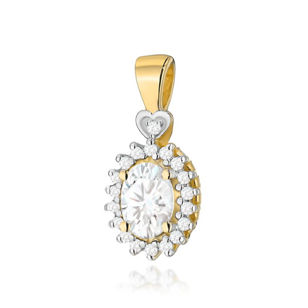Zawieszka Diament Laboratoryjny 0,40ct żółte złoto