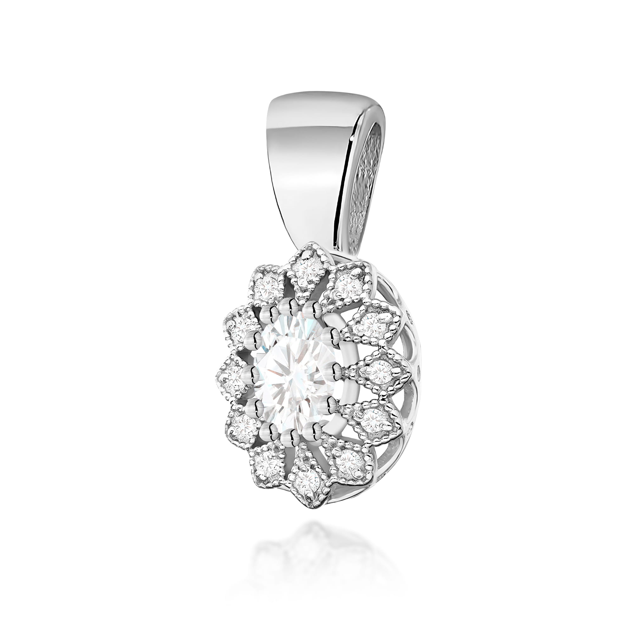 Zawieszka Diament Laboratoryjny 0,40ct białe złoto
