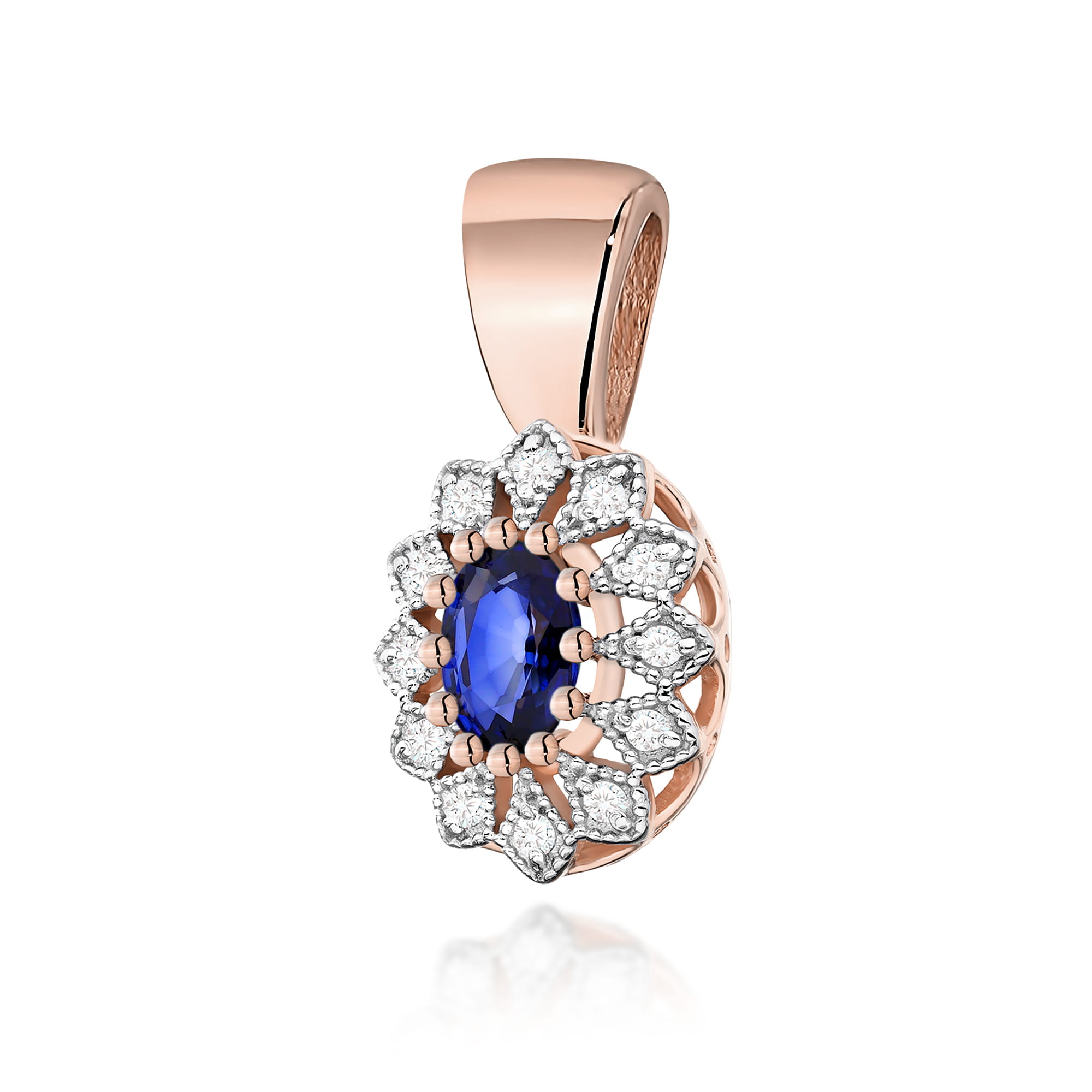 Zawieszka Szafir 0,70ct różowe złoto