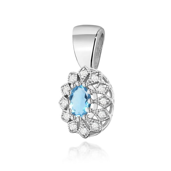 Zawieszka Topaz Swiss 0,50ct różowe złoto