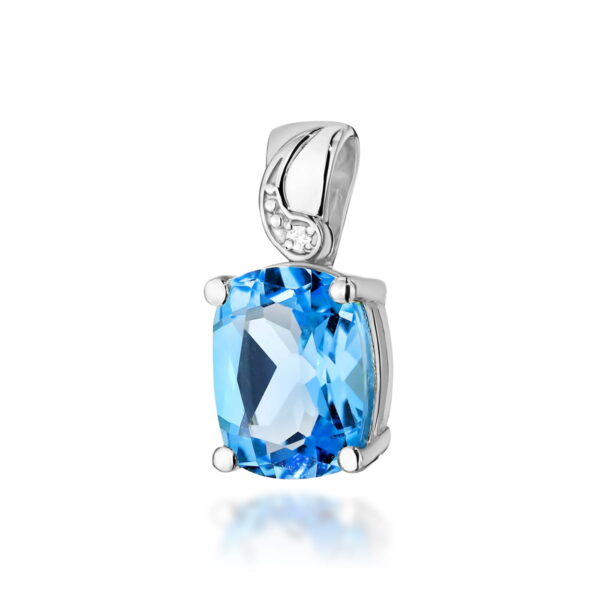 Zawieszka Topaz Swiss 2,40ct białe złoto