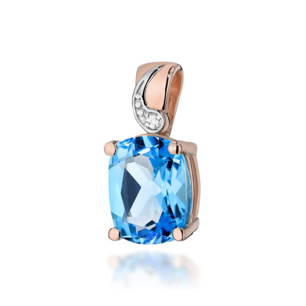 Zawieszka Topaz Swiss 2,40ct różowe złoto