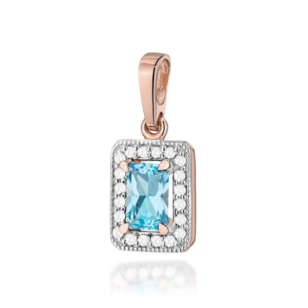 Zawieszka Topaz Swiss 0,65ct różowe złoto