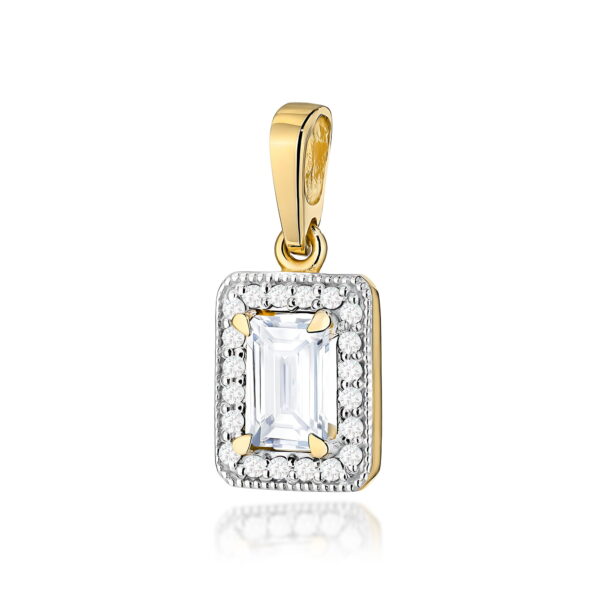 Zawieszka Diament Laboratoryjny 0,60ct żółte złoto