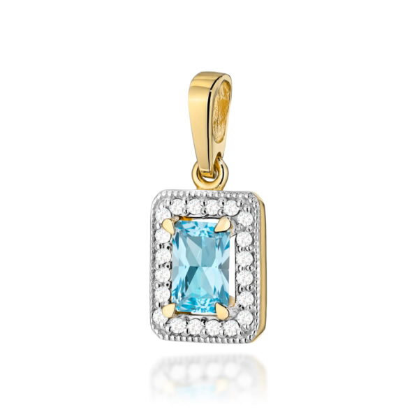 Zawieszka Topaz Swiss 0,65ct żółte złoto