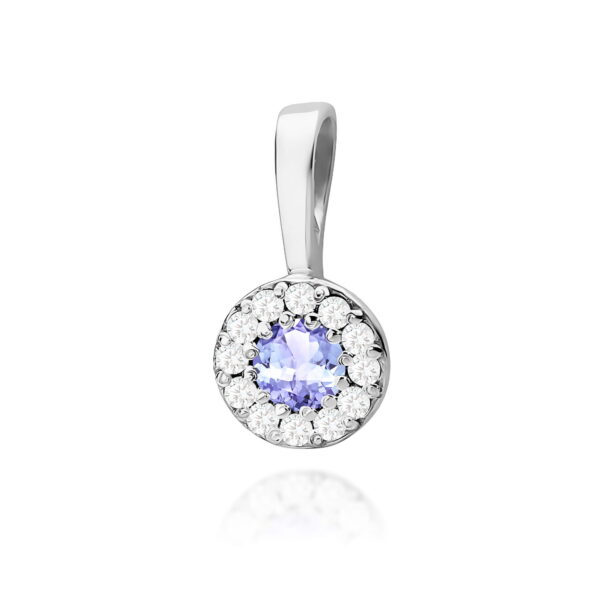 Zawieszka Tanzanit 0,15ct białe złoto