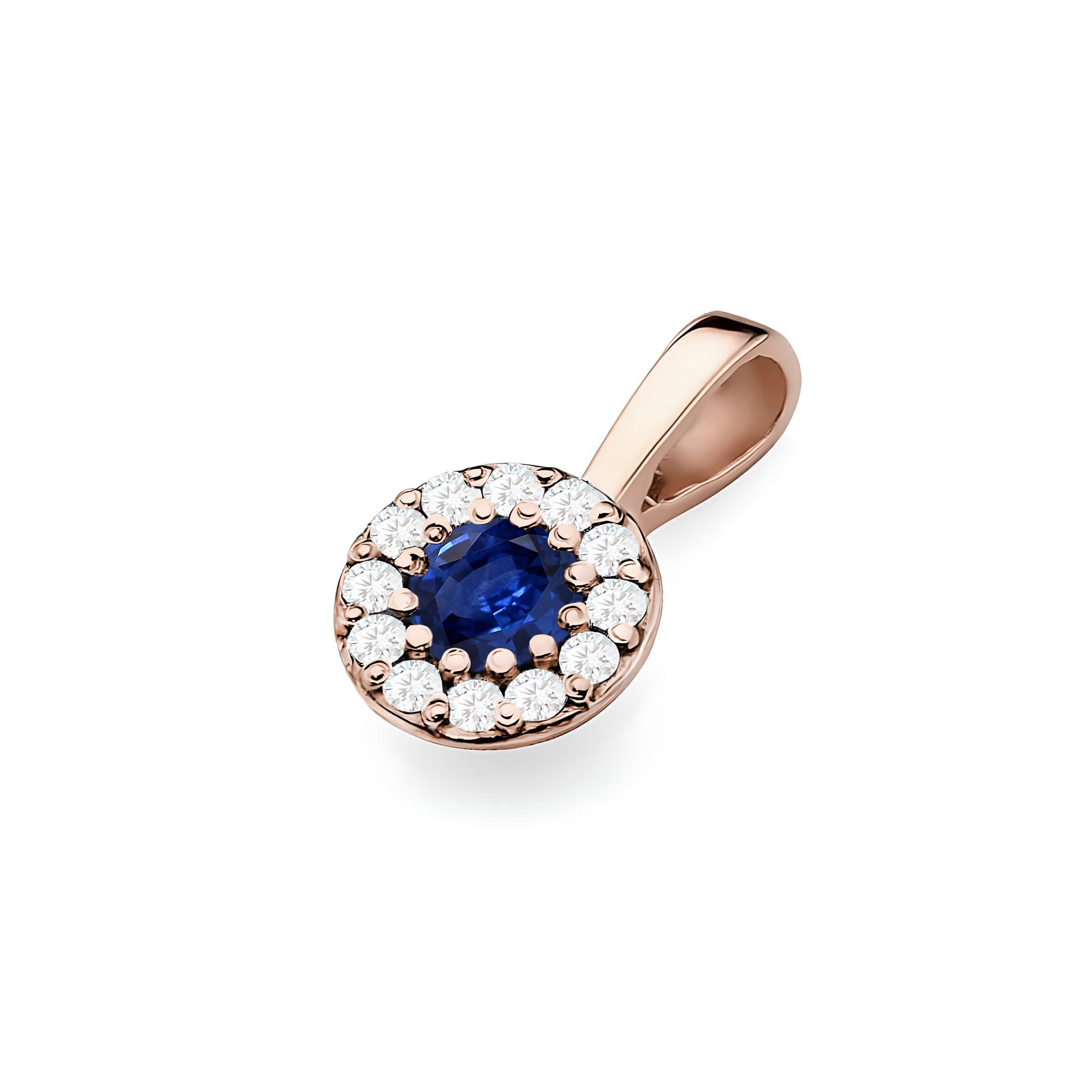Zawieszka Szafir 0,15ct różowe złoto - obrazek 2