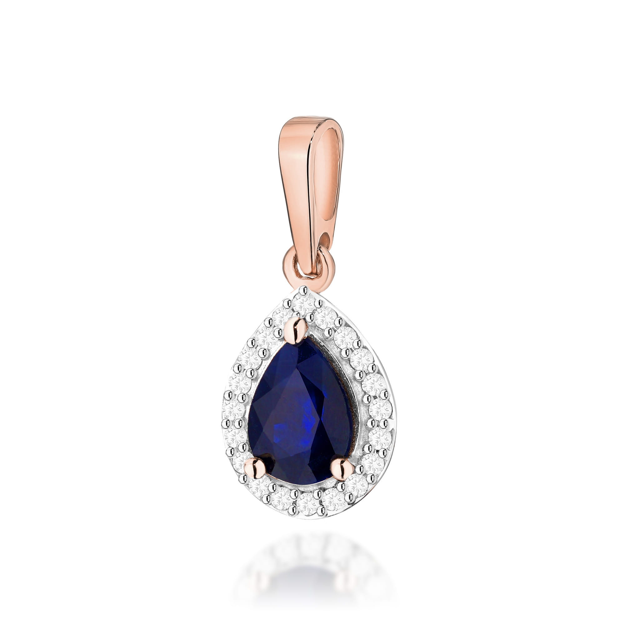 Zawieszka Szafir 0,60ct różowe złoto