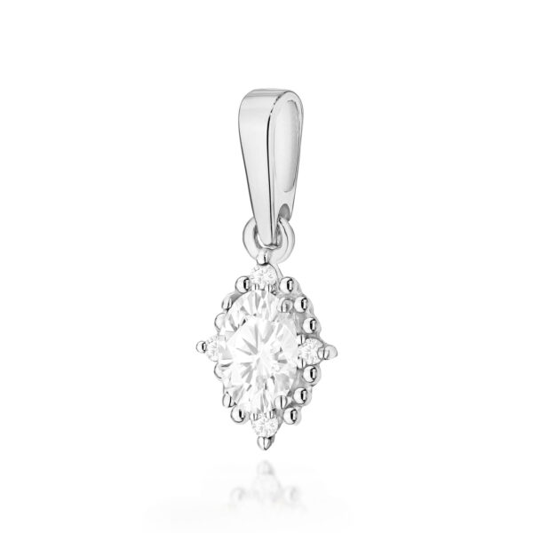 Zawieszka Diament Laboratoryjny 0,25ct białe złoto