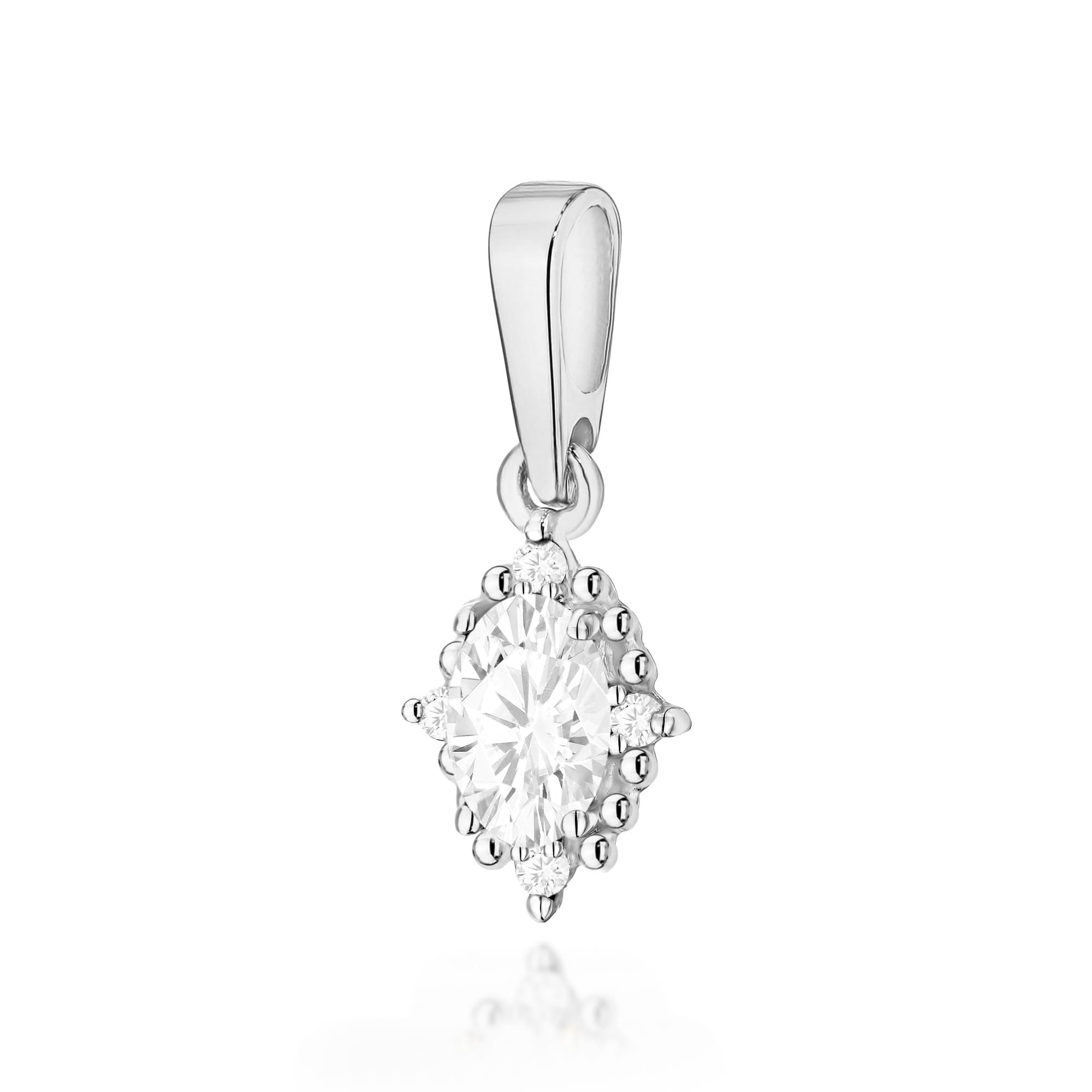 Zawieszka Diament Laboratoryjny 0,25ct białe złoto