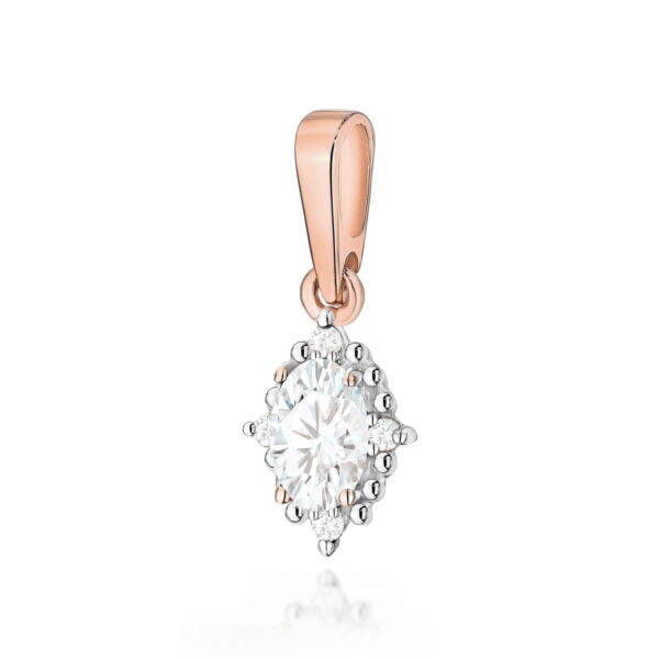 Zawieszka Diament Laboratoryjny 0,25ct różowe złoto