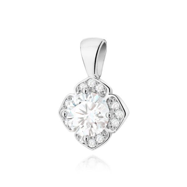 Zawieszka Diament Laboratoryjny 0,50ct białe złoto