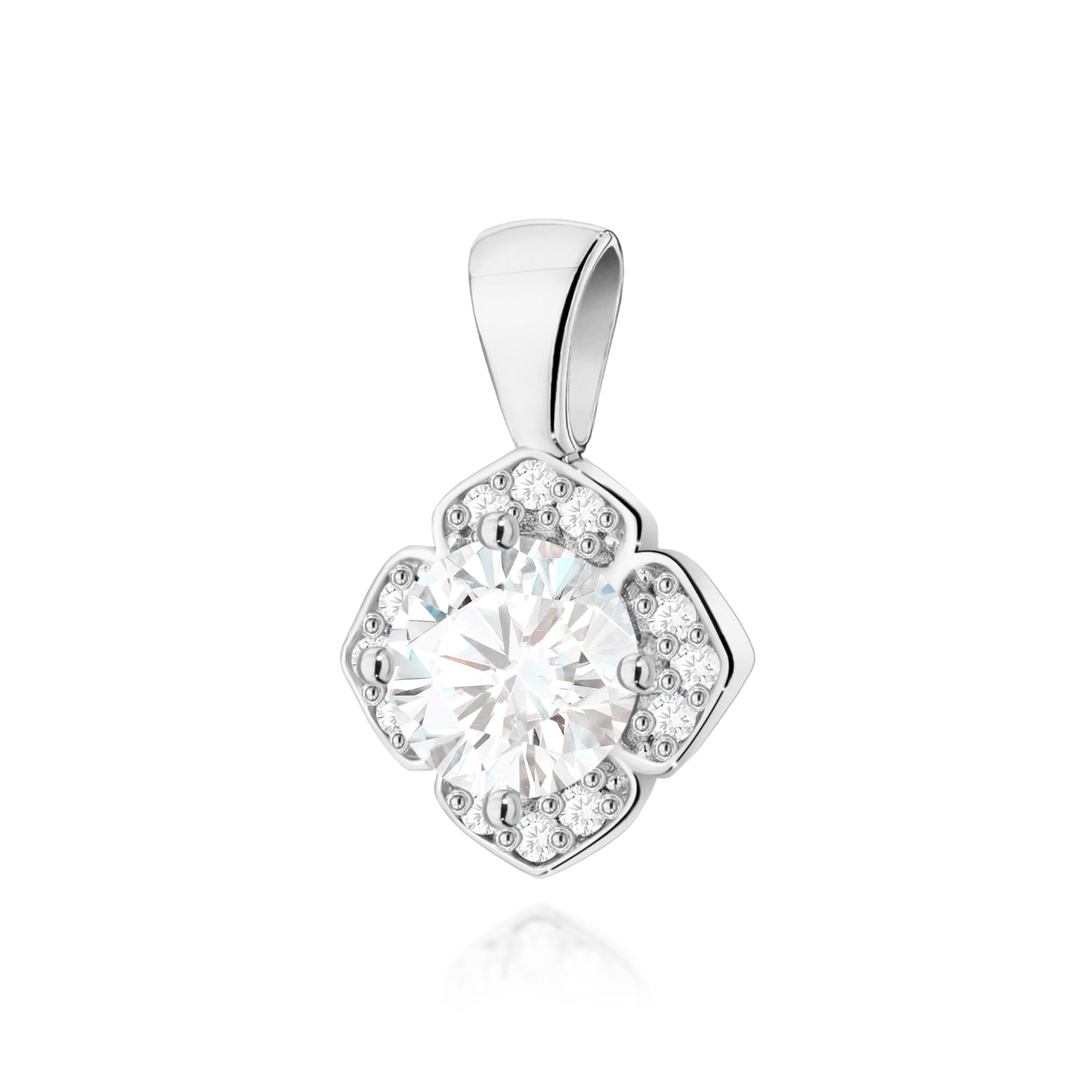 Zawieszka Diament Laboratoryjny 0,50ct białe złoto